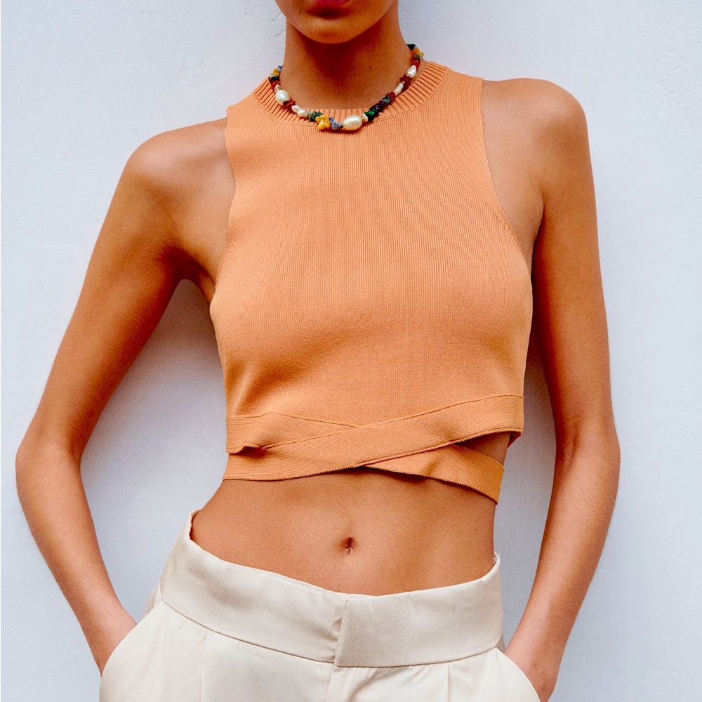 Nwt Zara cropped top sz S